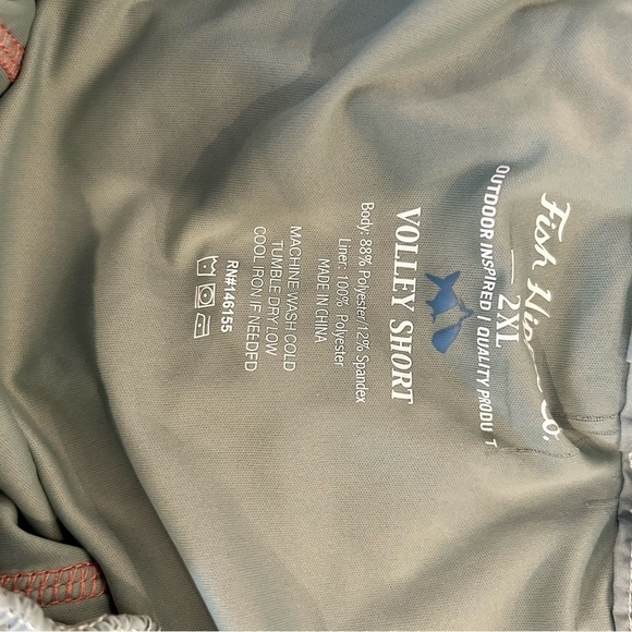 Fish Hippie Co. Meridian Volley Swim Shorts Tropical Palm-Mens XXL- MSRP $65 - Picture 3 of 5